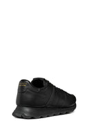 Geox Men's Black Lace-Up Leather Sneakers | Derimod