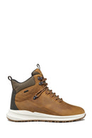 Geox Men's Brown Lace-Up Leather Boat | Derimod