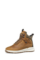 Geox Men's Brown Lace-Up Leather Boat | Derimod