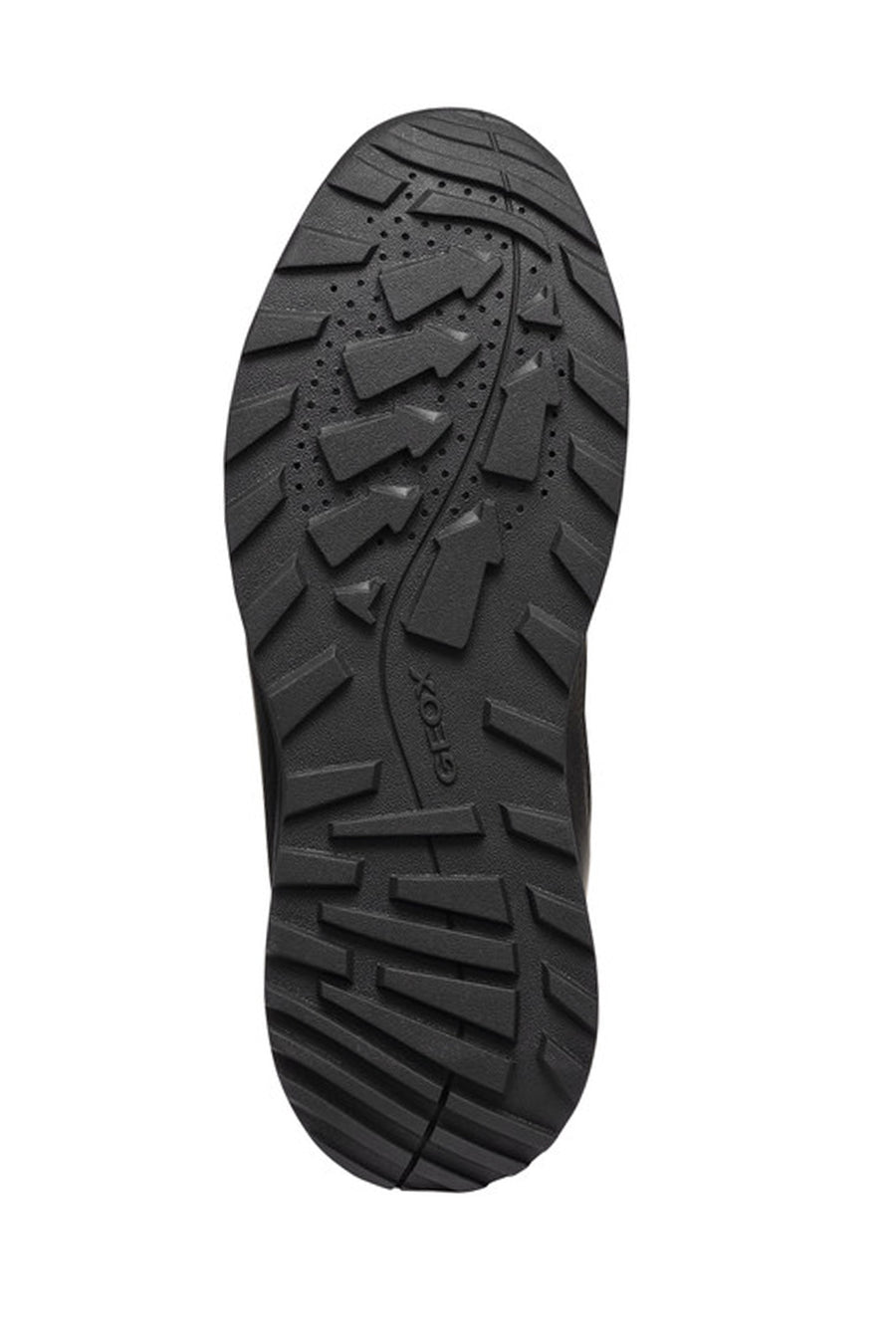 Geox Men Black Lace-Up Fabric Boots