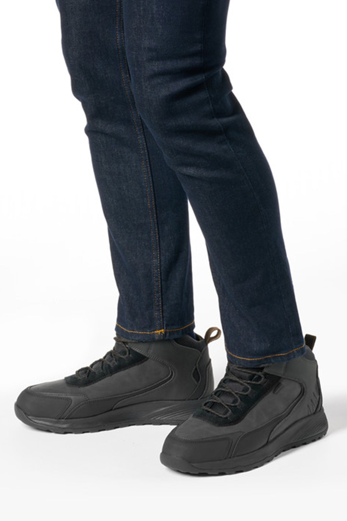 Geox Erkek Siyah Bağcıklı Kumaş Bot