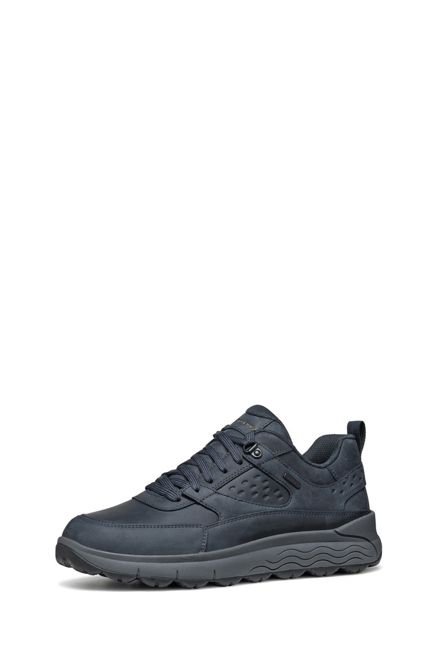 Geox Erkek Lacivert Bağcıklı Kalın Tabanlı Süet Deri Sneaker