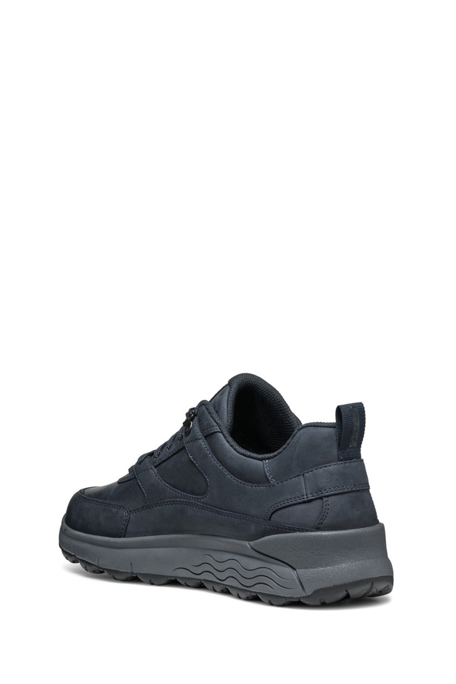 Geox Erkek Lacivert Bağcıklı Kalın Tabanlı Süet Deri Sneaker