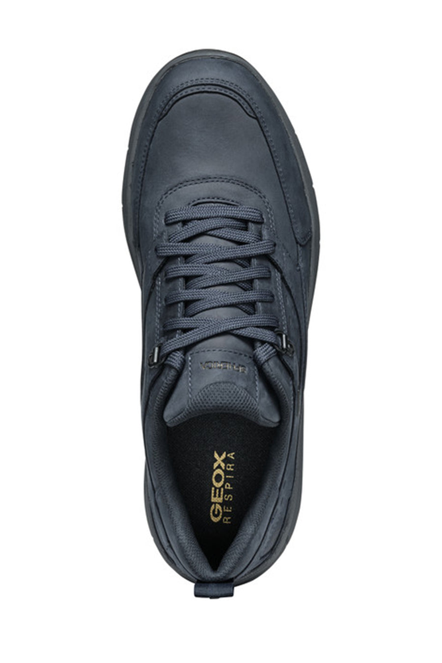 Geox Erkek Lacivert Bağcıklı Kalın Tabanlı Süet Deri Sneaker