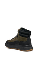 Geox Men Khaki A Granito + Grip B Abx D - Sue Lace Leather Outdoor Boot | Derimod