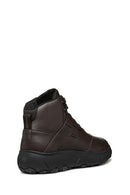 Geox Men Brown U Granito + Grip B Abx D - Sue Lace Leather Outdoor Boot | Derimod