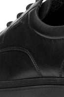 Geox Erkek Siyah U Spherıca Ec1 B Abx B - Sm.Le Bağcıklı Deri Casual Ayakkabı | Derimod