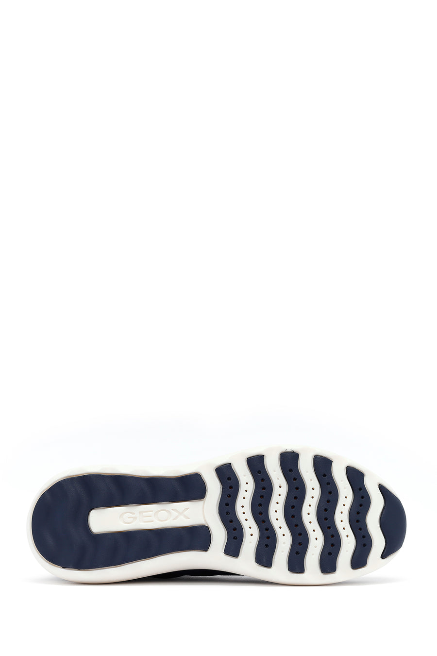 
Geox Men's Navy Thick Sole Lace-Up Suede Leather Sneaker
