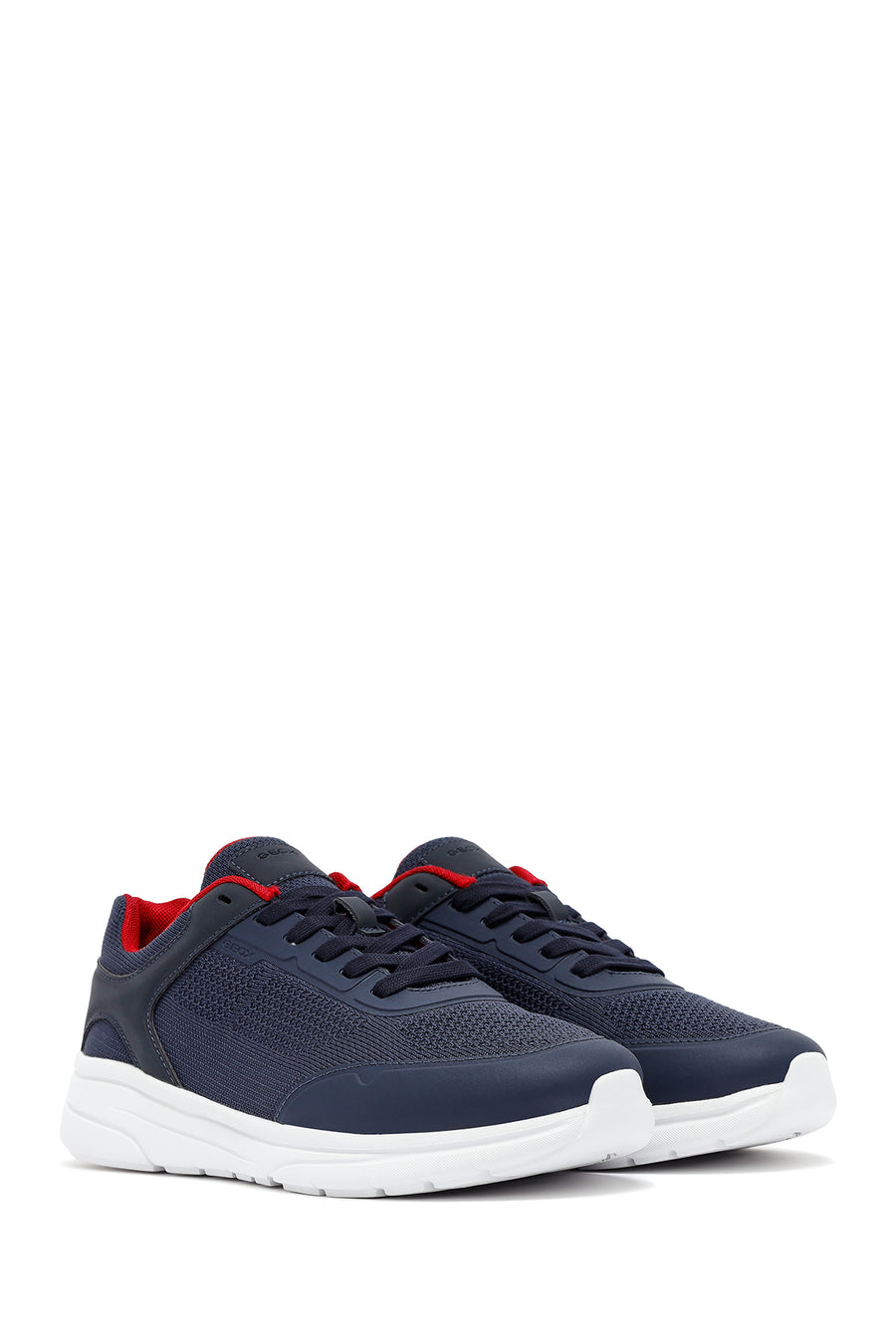 Geox Erkek Lacivert Kalın Tabanlı Bağcıklı Kumaş Sneaker