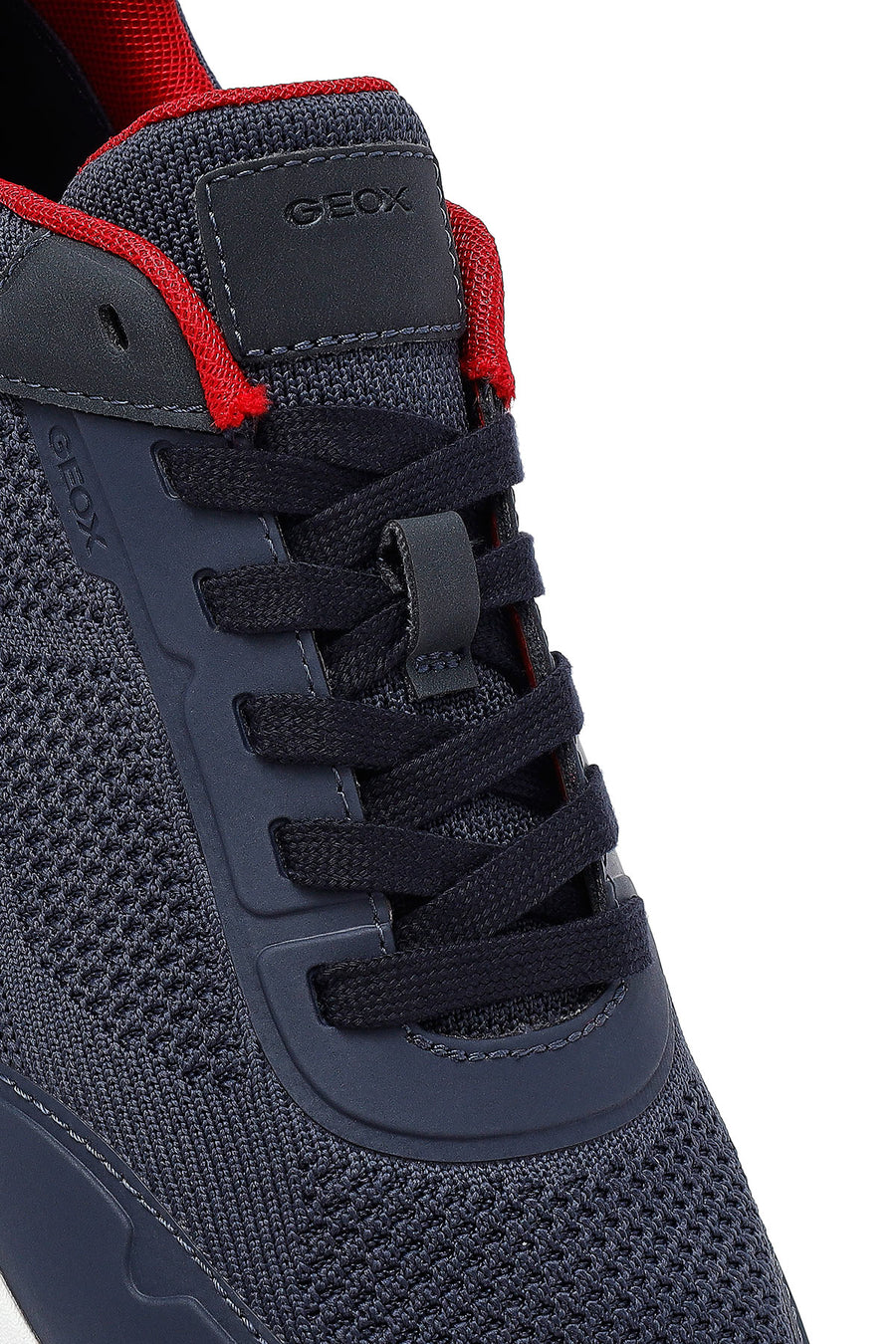 Geox Erkek Lacivert Kalın Tabanlı Bağcıklı Kumaş Sneaker