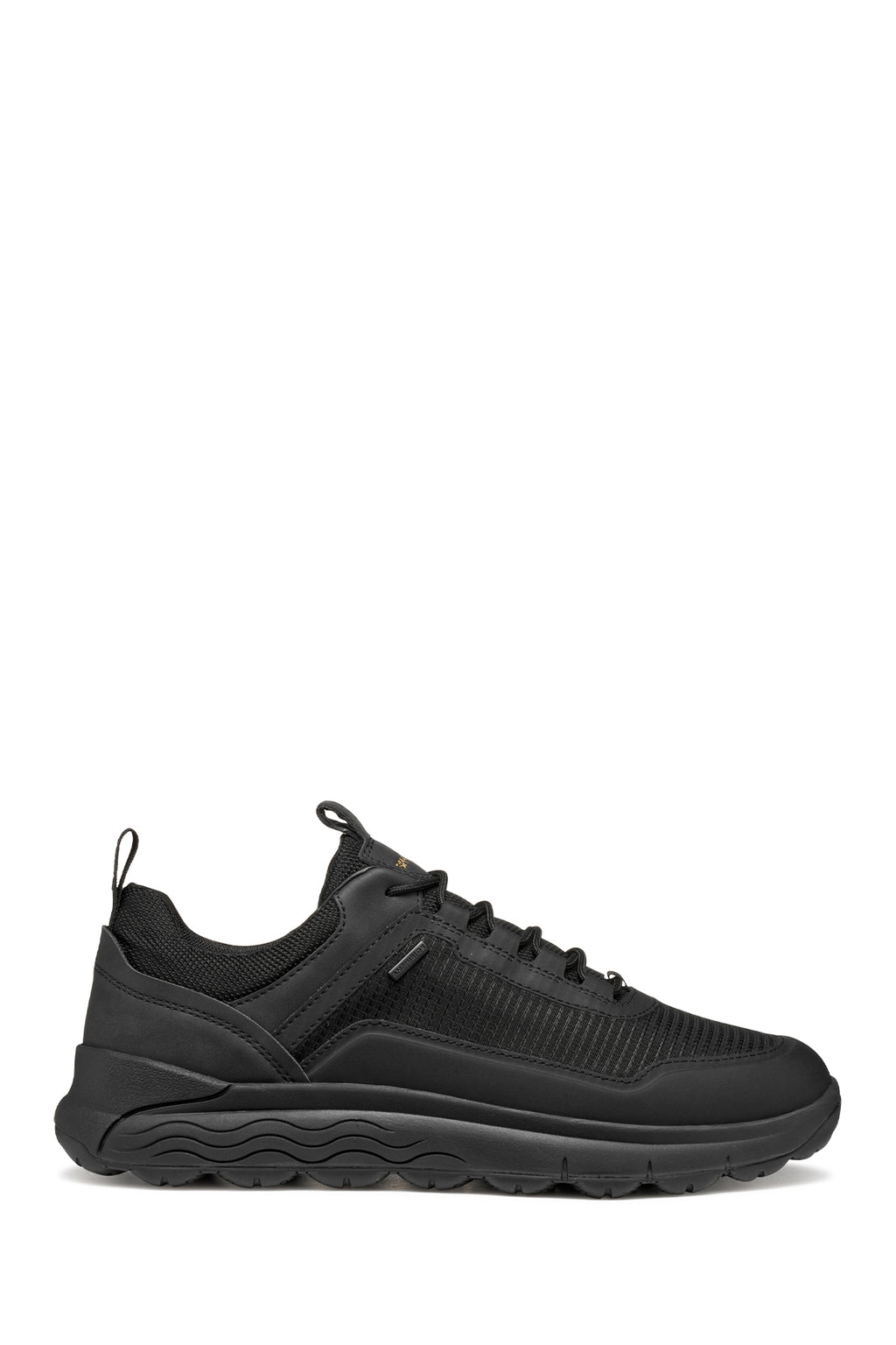 Geox Erkek Siyah U Spherıca 4X4 B Abx A - Text+ Bağcıklı Kalın Tabanlı Kumaş Sneaker