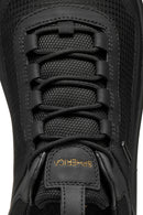 Geox Erkek Siyah U Spherıca 4X4 B Abx A - Text+ Bağcıklı Kalın Tabanlı Kumaş Sneaker | Derimod