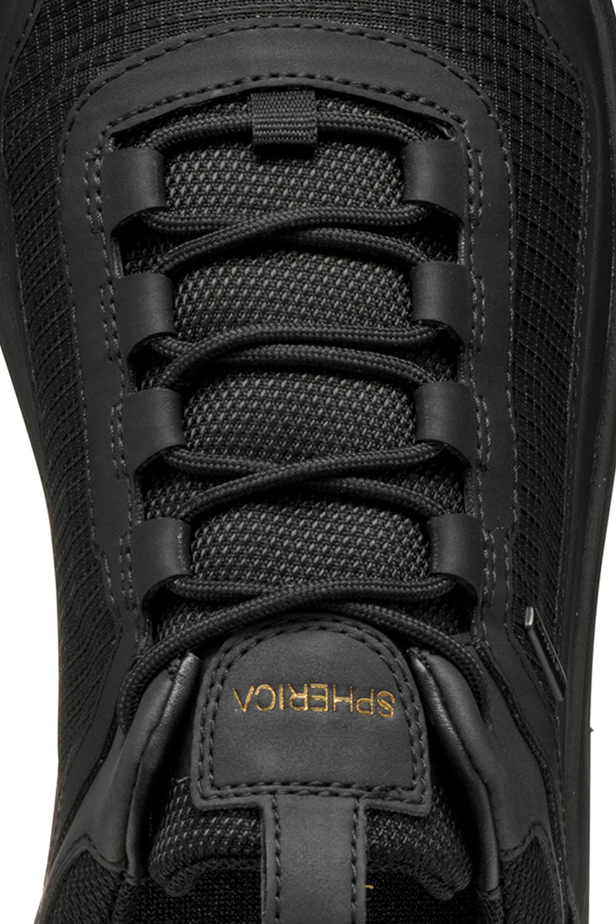 Geox Erkek Siyah U Spherıca 4X4 B Abx A - Text+ Bağcıklı Kalın Tabanlı Kumaş Sneaker