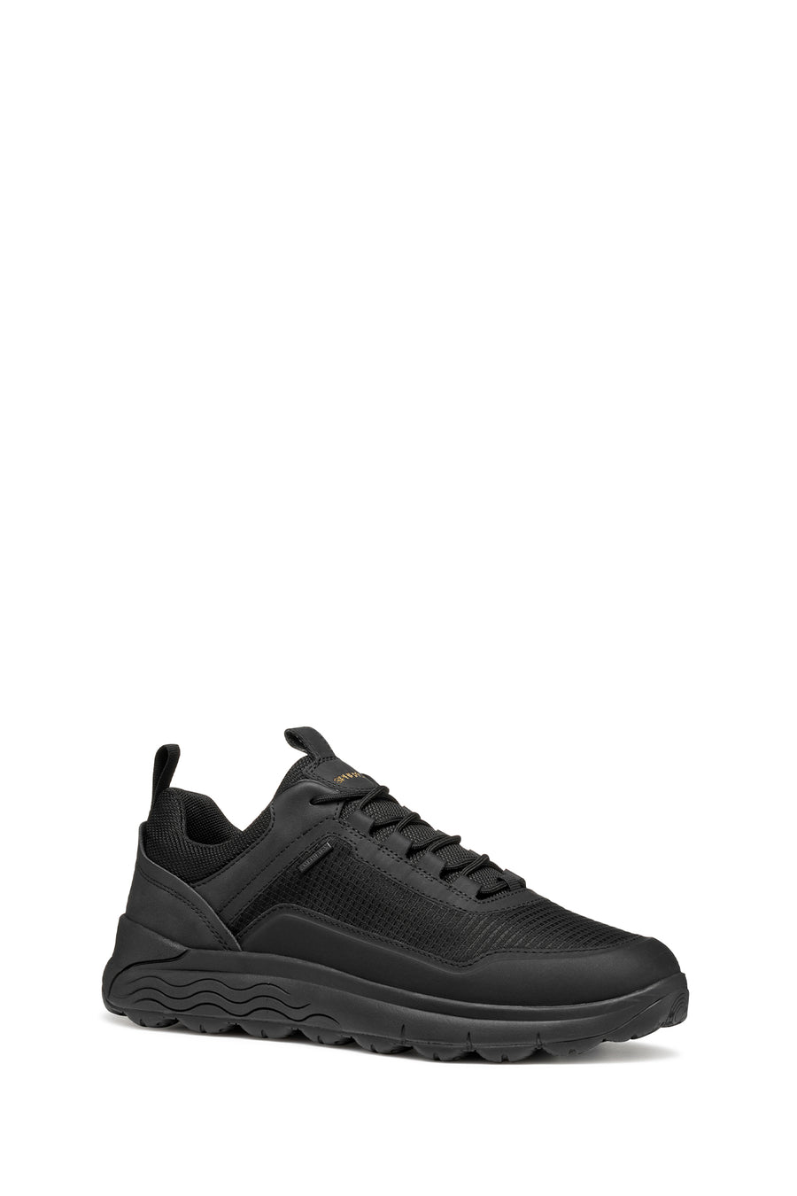 Geox Erkek Siyah U Spherıca 4X4 B Abx A - Text+ Bağcıklı Kalın Tabanlı Kumaş Sneaker