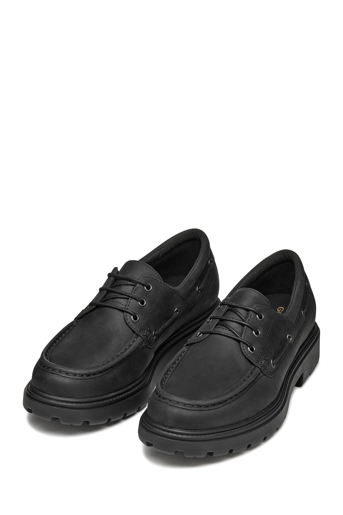 Geox Erkek Siyah U Spherıca Ec7 B - Pull Up Lea Bağcıklı Süet Deri Casual Ayakkabı