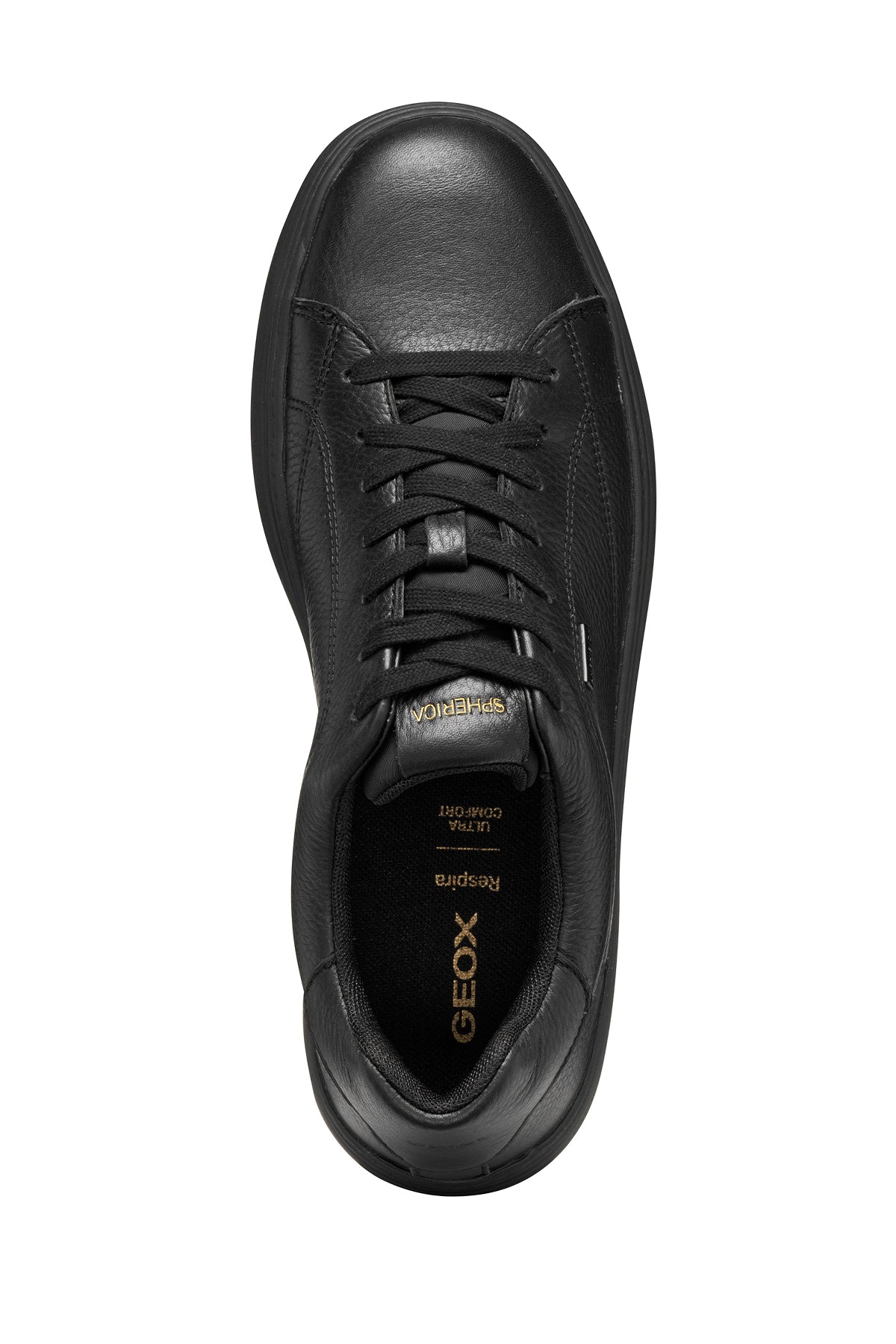 Geox Erkek Siyah U Spherıca Ecub-1.1 B Abx Bağcıklı Deri Sneaker