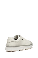 Geox Men White U Spherica Ecub-1.1 B Abx Lace-up Leather Sneaker | Derimod