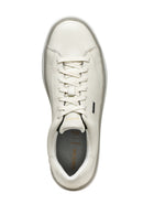 Geox Men White U Spherica Ecub-1.1 B Abx Lace-up Leather Sneaker | Derimod