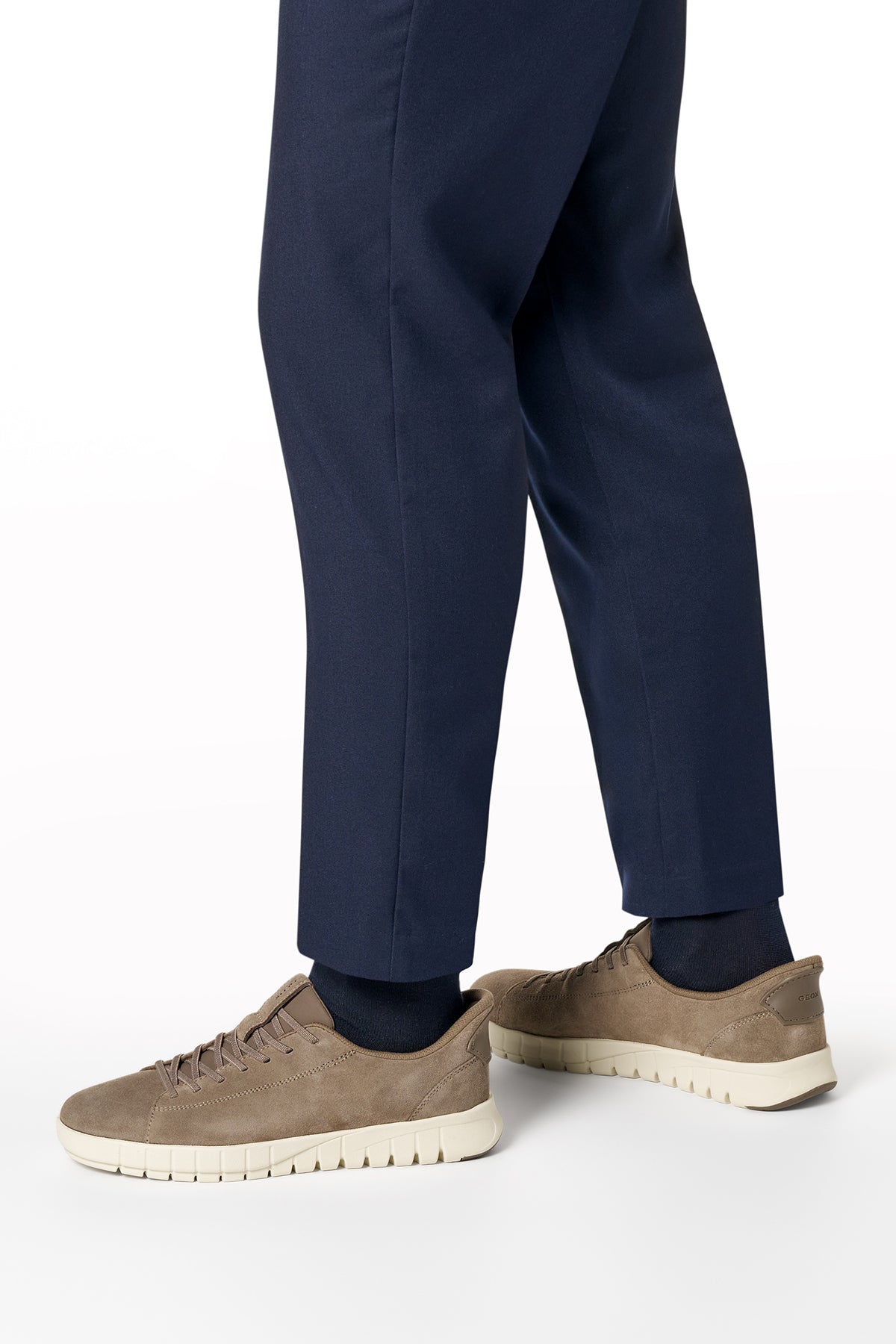 Geox Erkek Bej U Flextrıde Plus Bağcıklı Süet Deri Sneaker