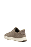 Geox Erkek Bej U Flextrıde Plus Bağcıklı Süet Deri Sneaker | Derimod