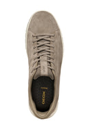 Geox Erkek Bej U Flextrıde Plus Bağcıklı Süet Deri Sneaker | Derimod