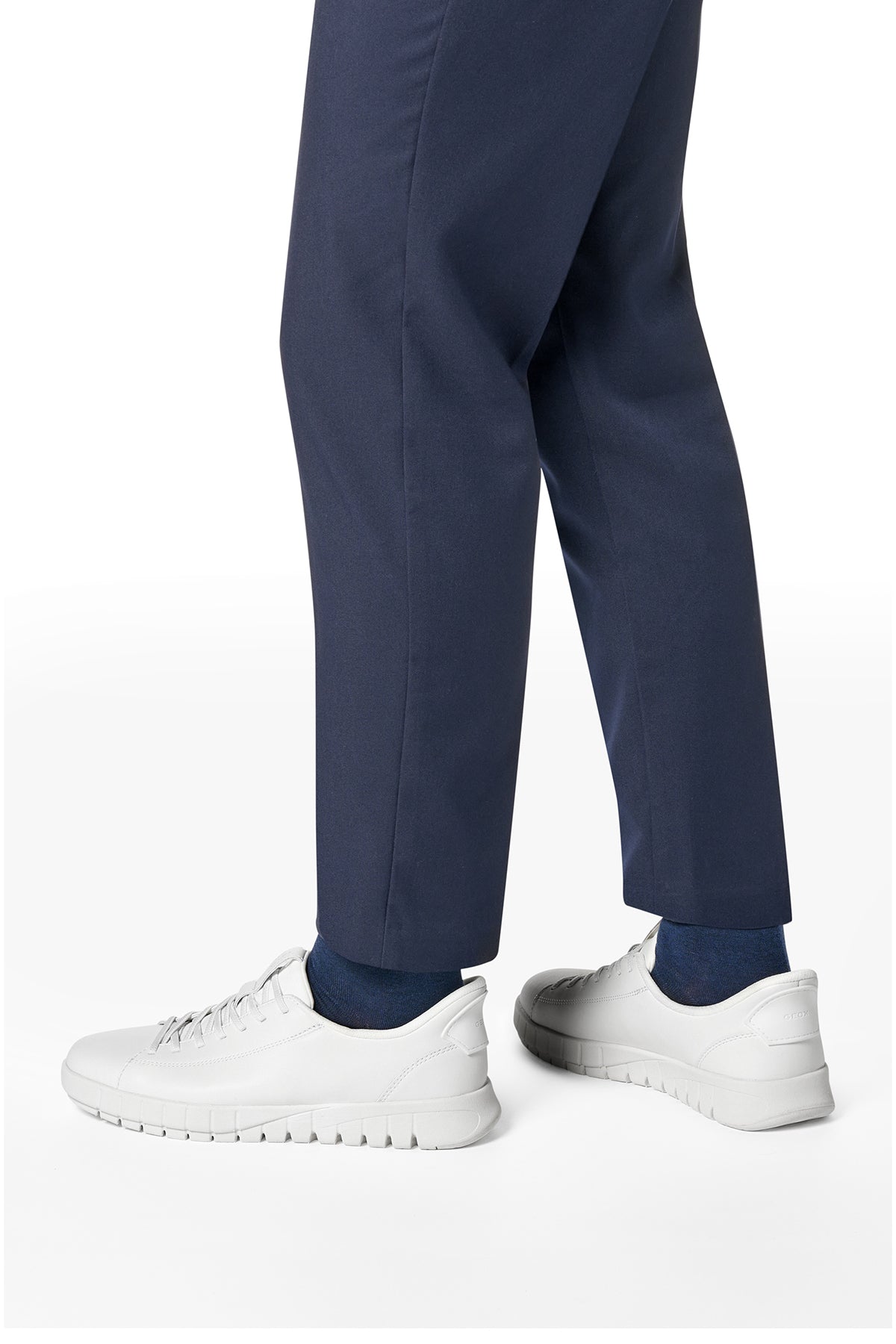 Geox Erkek Beyaz U Flextrıde Plus Bağcıklı Deri Sneaker