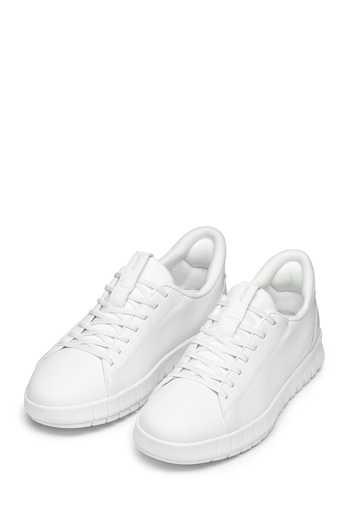 Geox Erkek Beyaz U Flextrıde Plus Bağcıklı Deri Sneaker