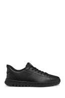 Geox Men Black U Flextrıde Plus Lace-up Leather Sneaker | Derimod