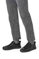 Geox Men Black U Flextrıde Plus Lace-up Leather Sneaker | Derimod