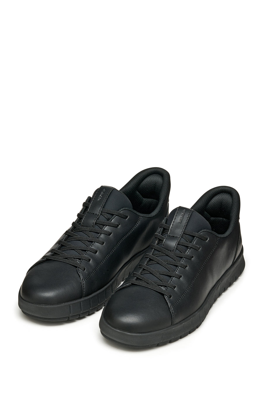 Geox Men Black U Flextrıde Plus Lace-up Leather Sneaker