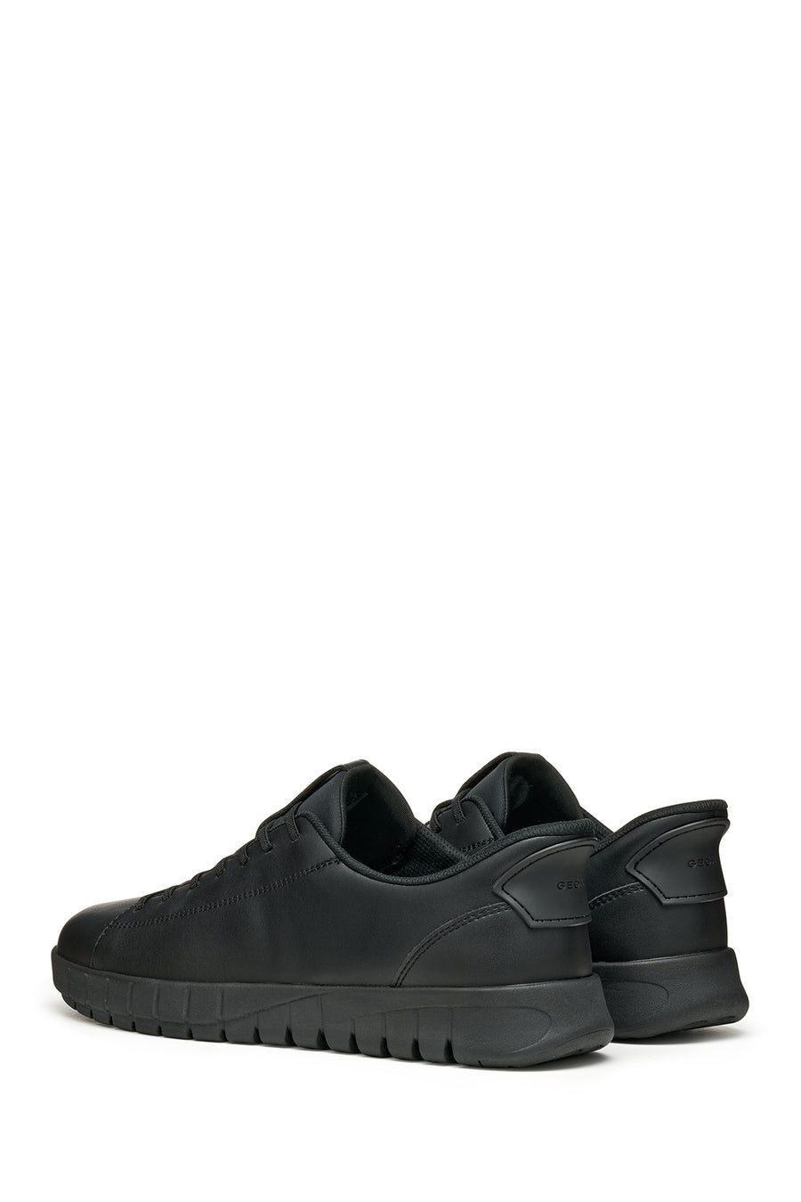 Geox Men Black U Flextrıde Plus Lace-up Leather Sneaker
