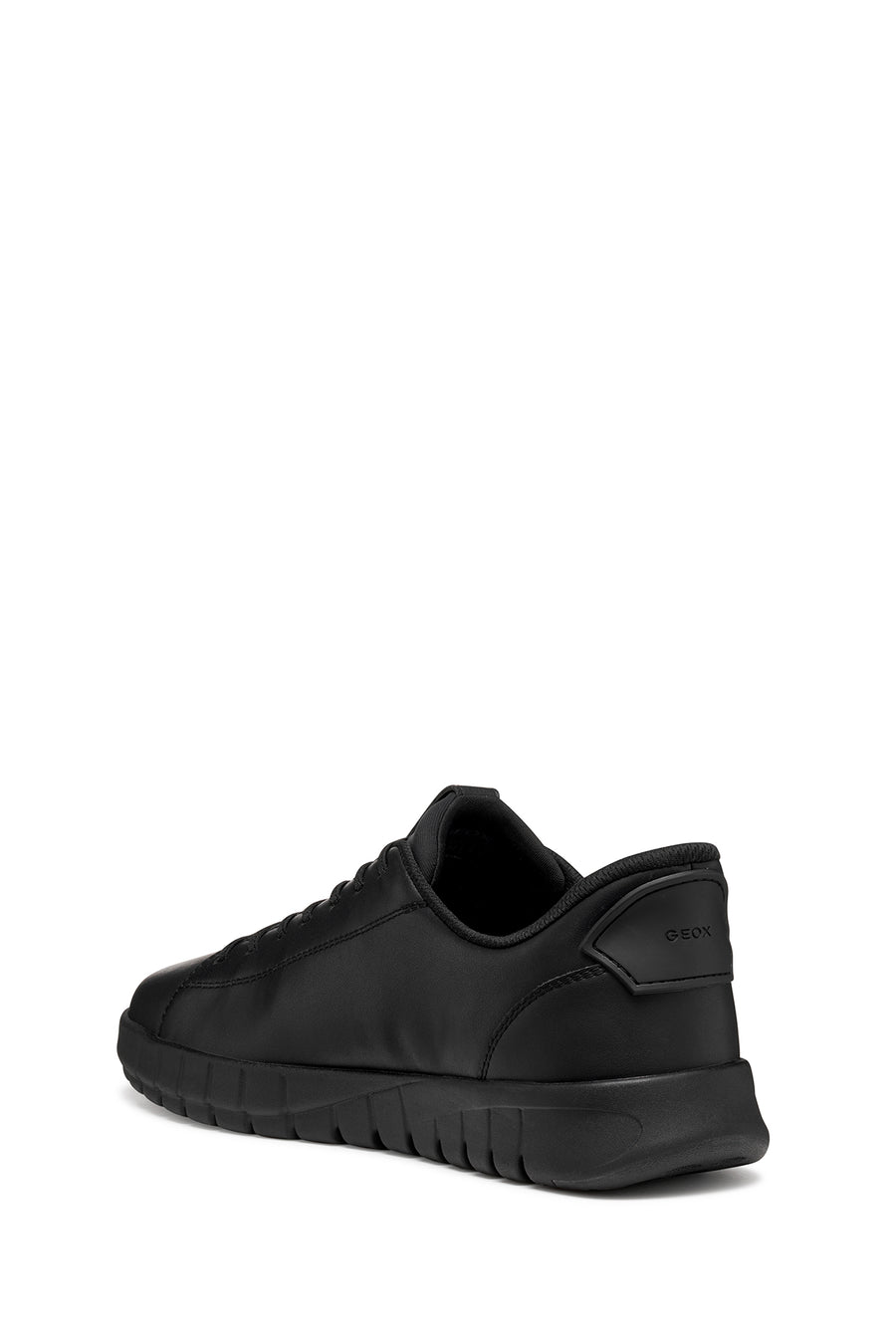 Geox Men Black U Flextrıde Plus Lace-up Leather Sneaker