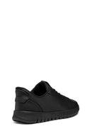 Geox Men Black U Flextrıde Plus Lace-up Leather Sneaker | Derimod