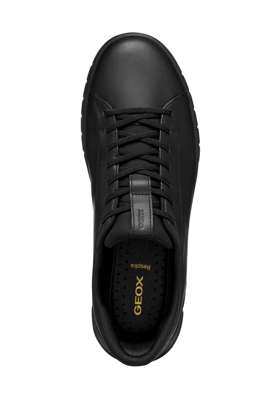 Geox Men Black U Flextrıde Plus Lace-up Leather Sneaker