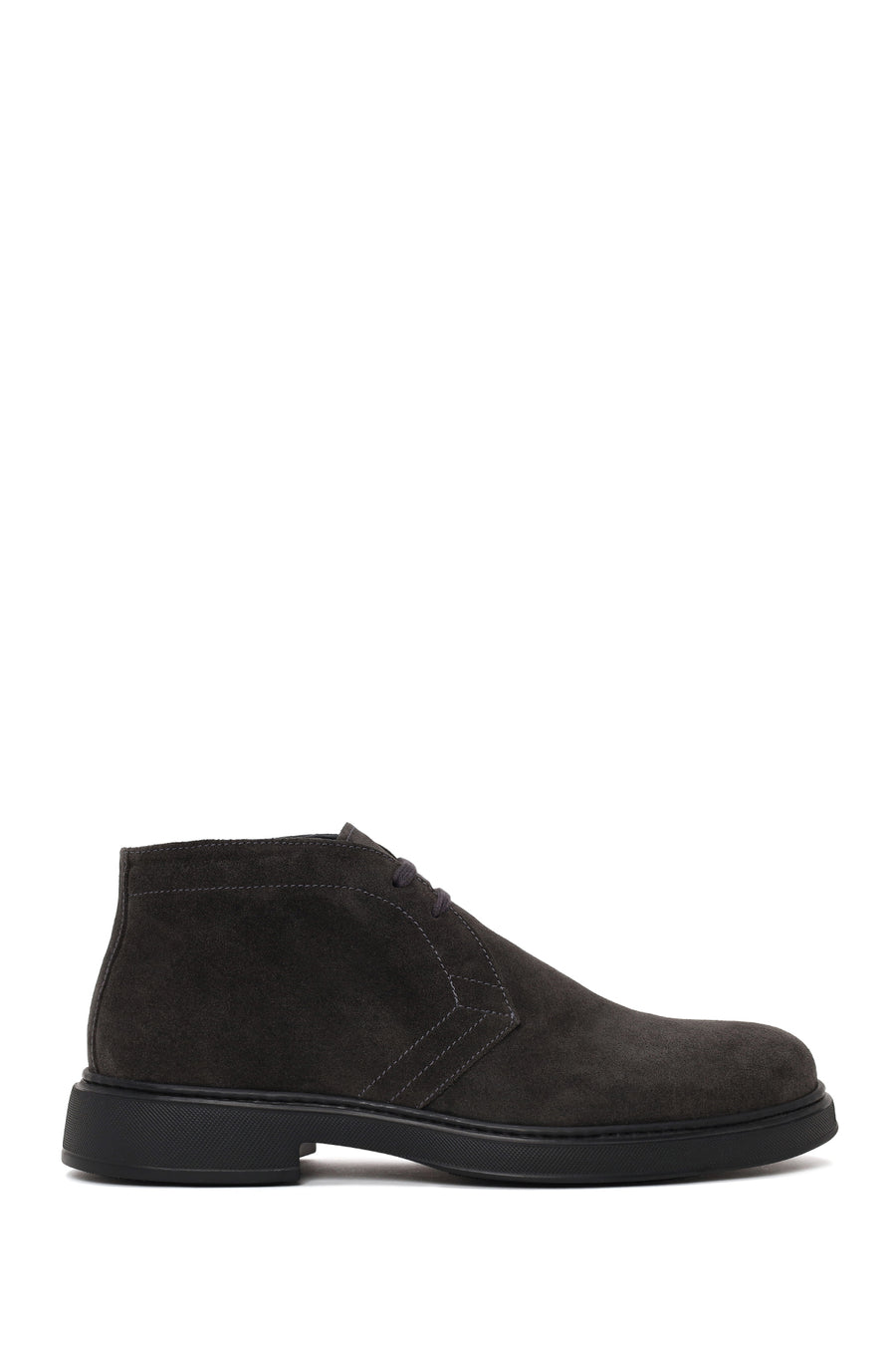 Male Gray Lace-up Suede Casual Boots WM660006DS | Derimod