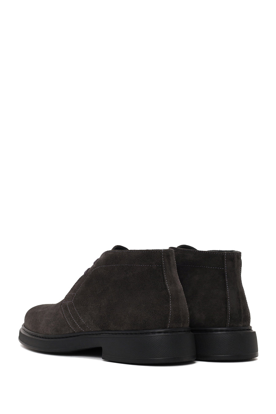 Male Gray Lace-up Suede Casual Boots