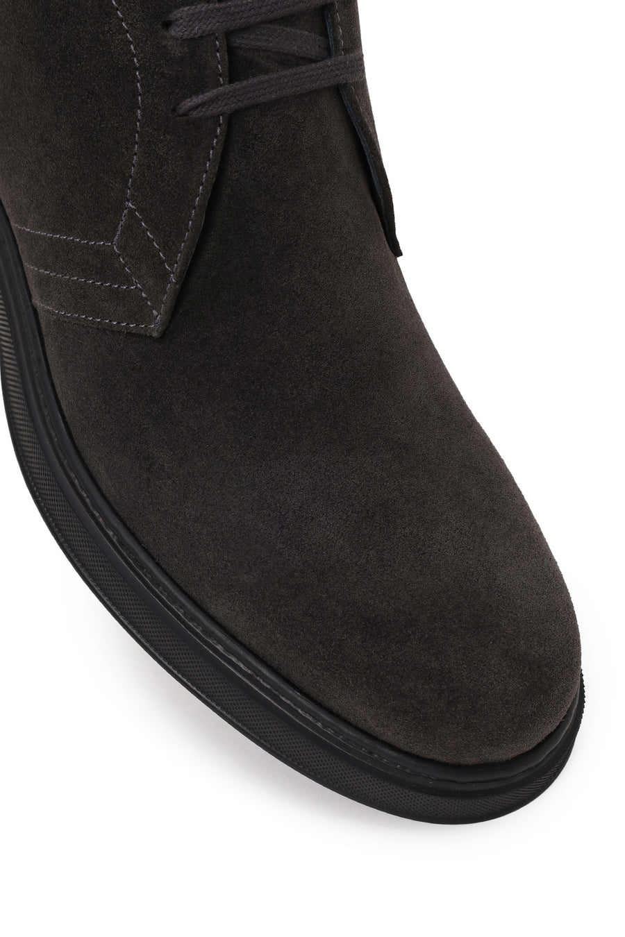 Male Gray Lace-up Suede Casual Boots