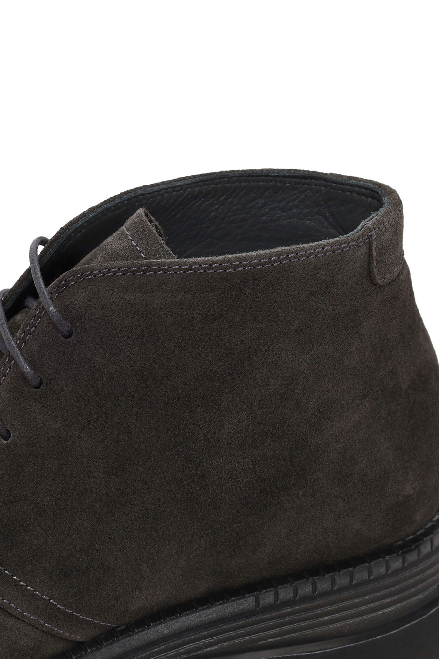 Male Dark Gray Lace-up Suede Casual Boots