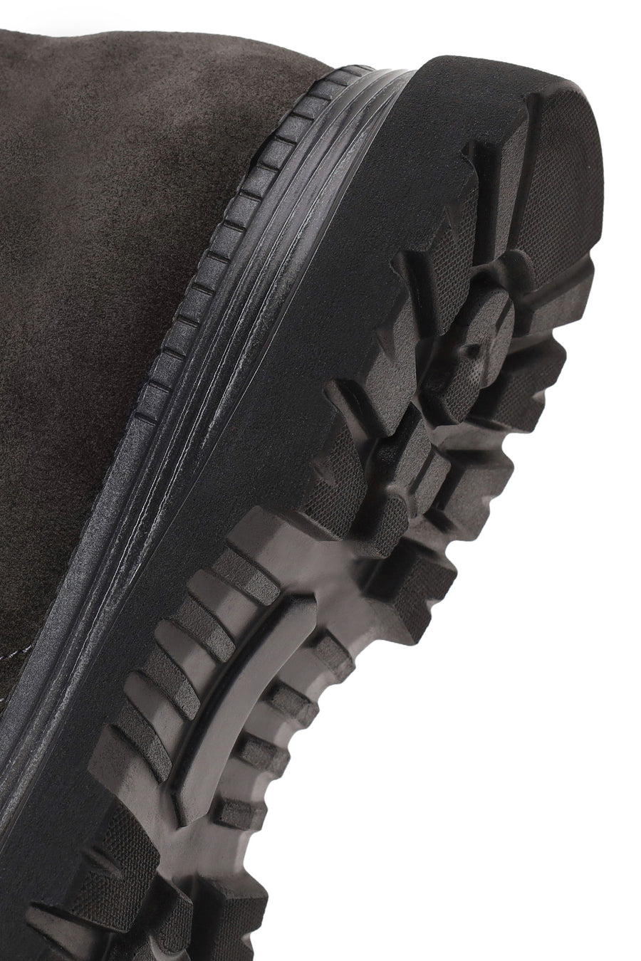 Male Dark Gray Lace-up Suede Casual Boots