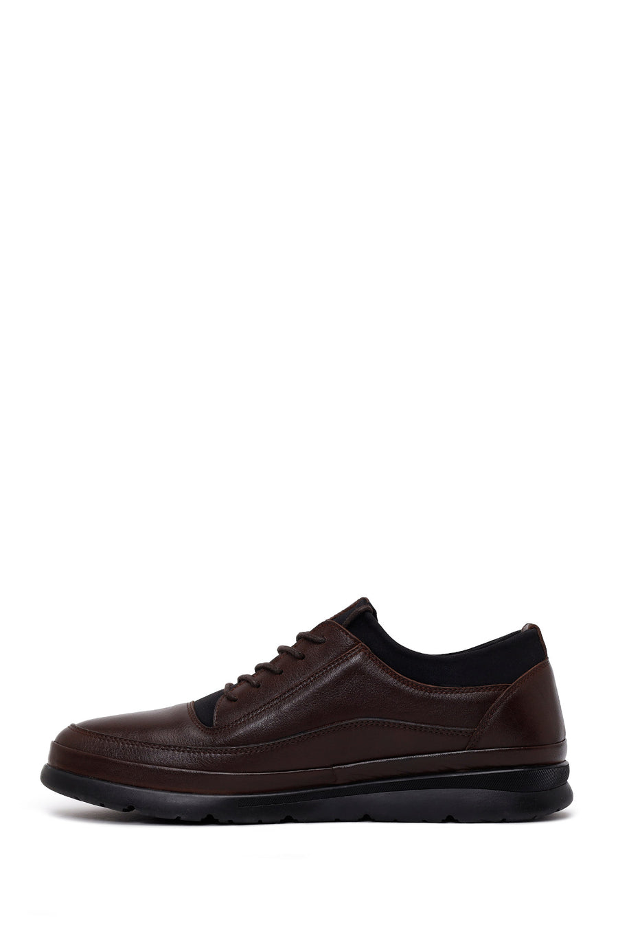 Male Brown Lace-up Leather Casual Shoes