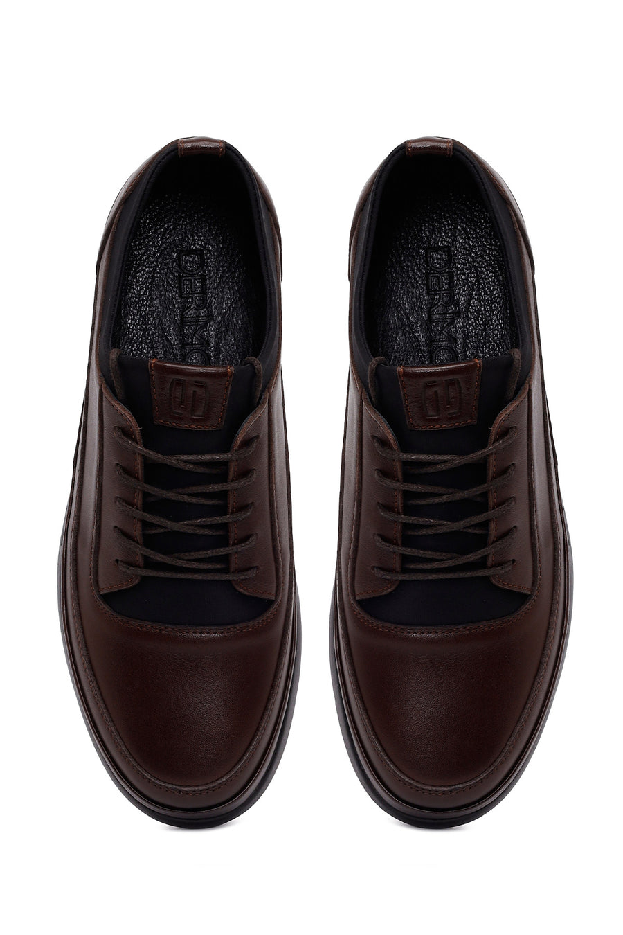 Male Brown Lace-up Leather Casual Shoes