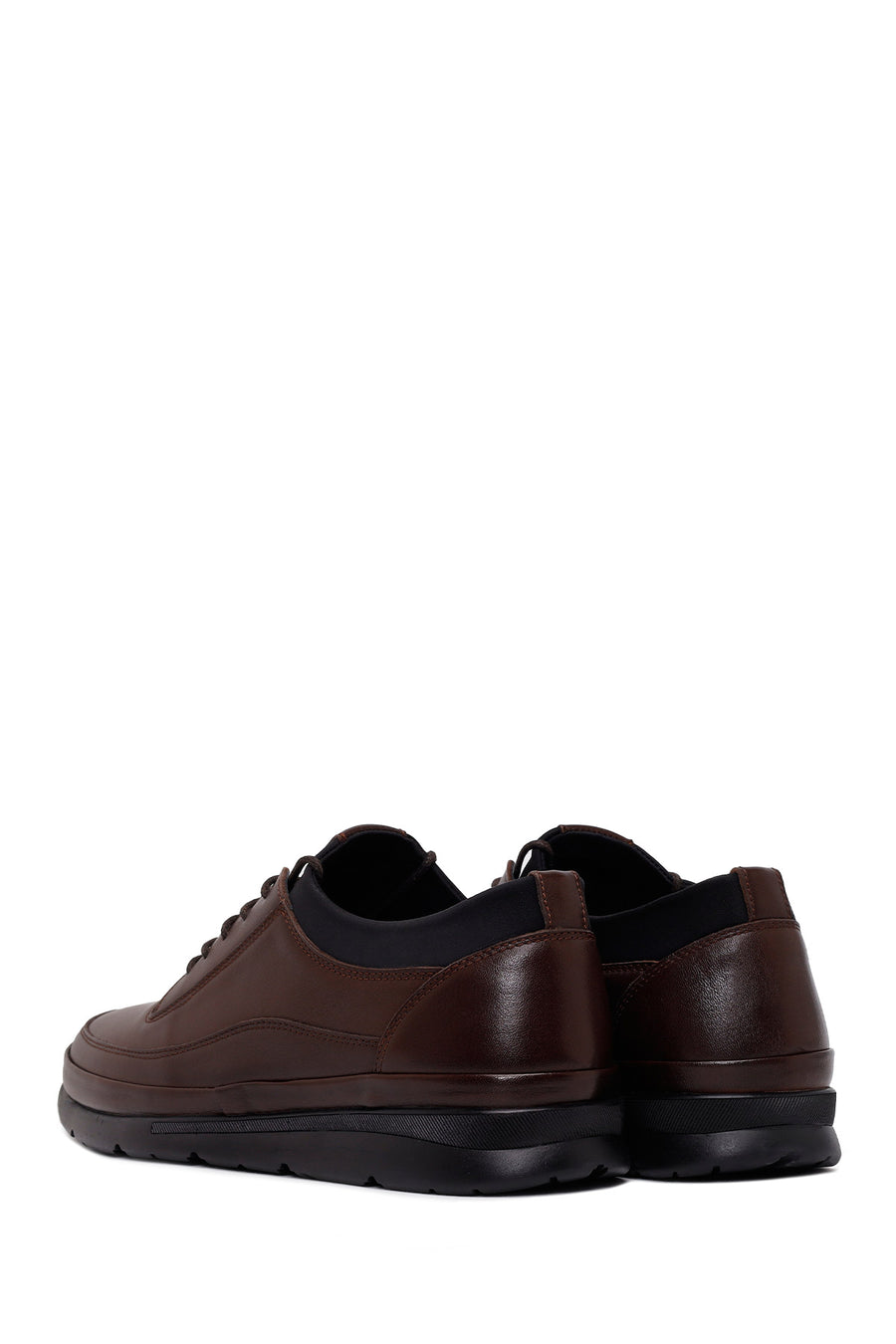 Male Brown Lace-up Leather Casual Shoes
