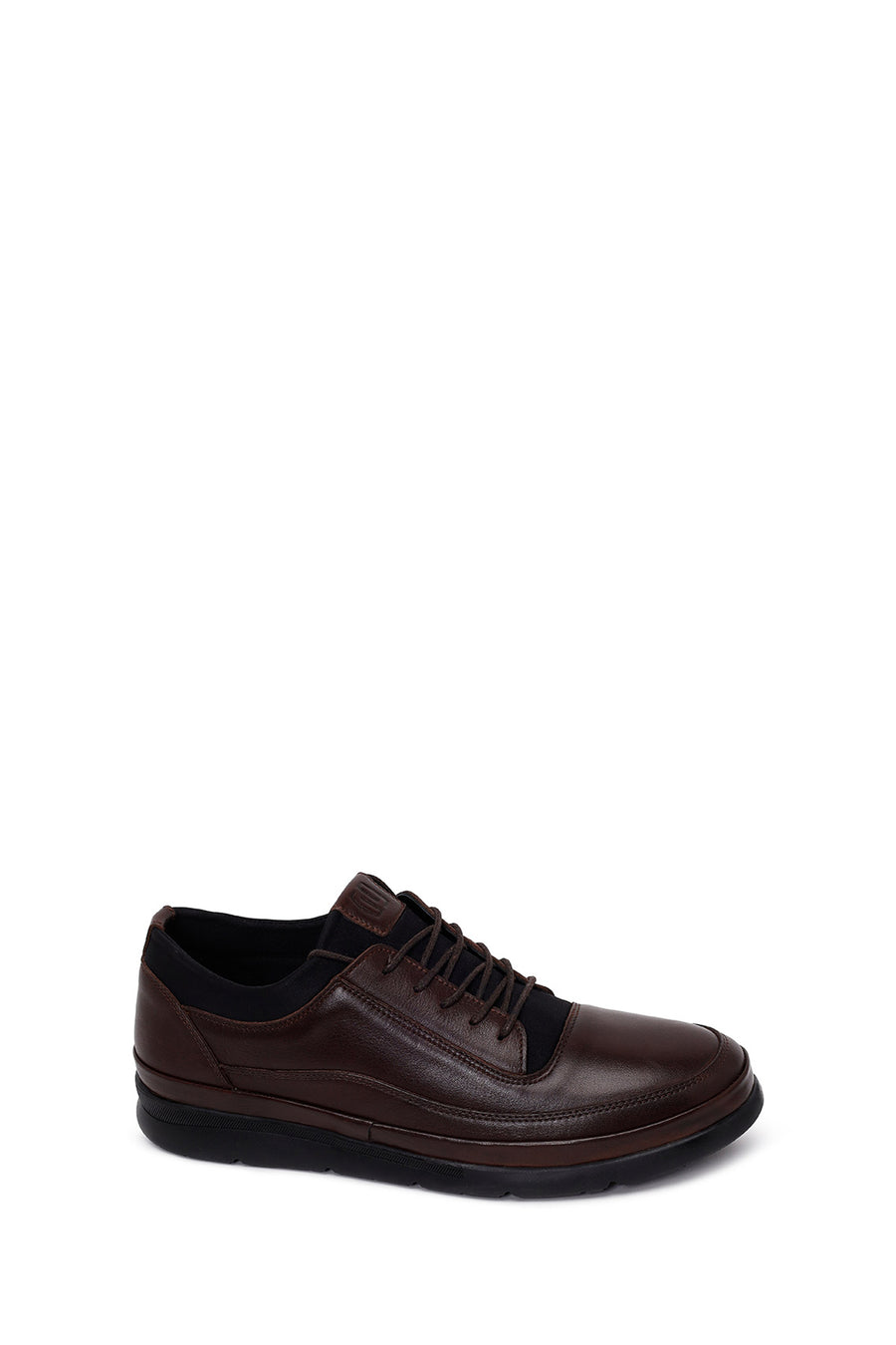 Male Brown Lace-up Leather Casual Shoes