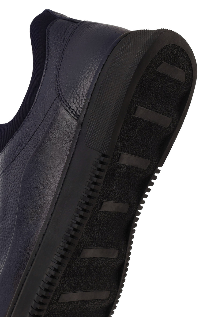 Male Navy Lace-up Leather Sneaker