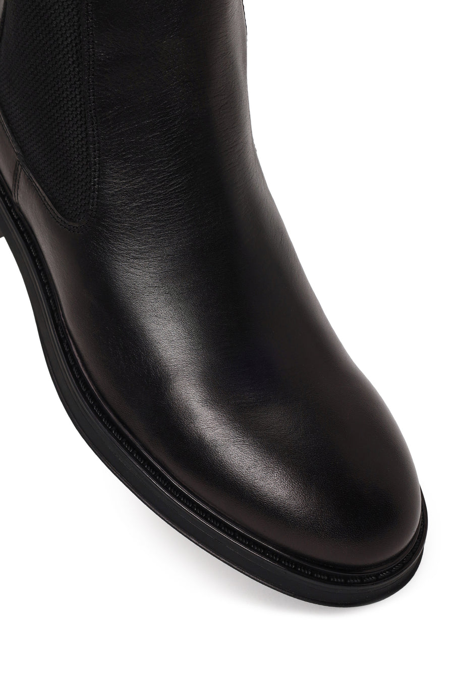 Derimod Fly Male Black Leather Casual Chelsea Boots