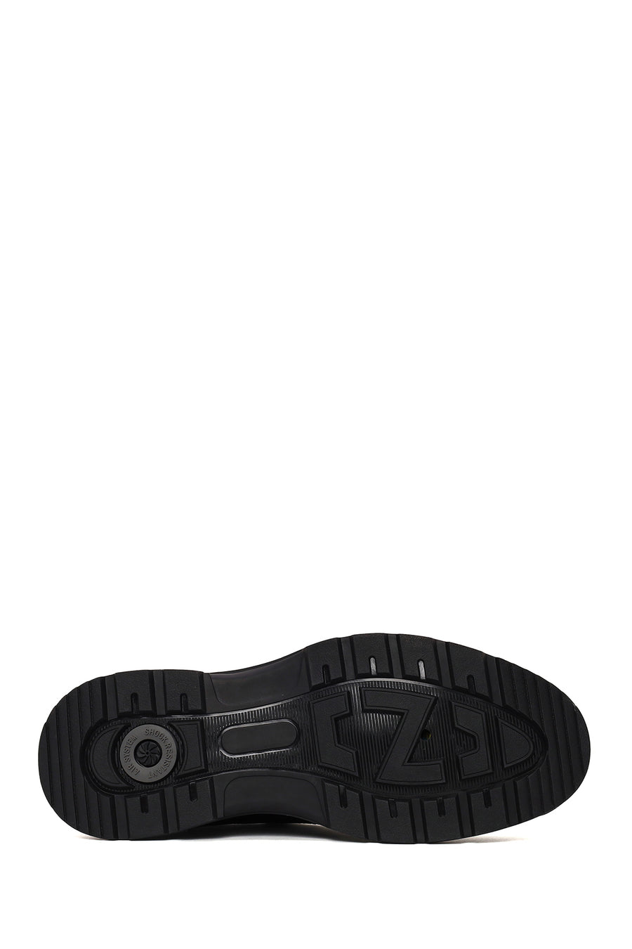 Derimod Fly Male Black Lace-Up Thick-Soled Leather Casual Shoes