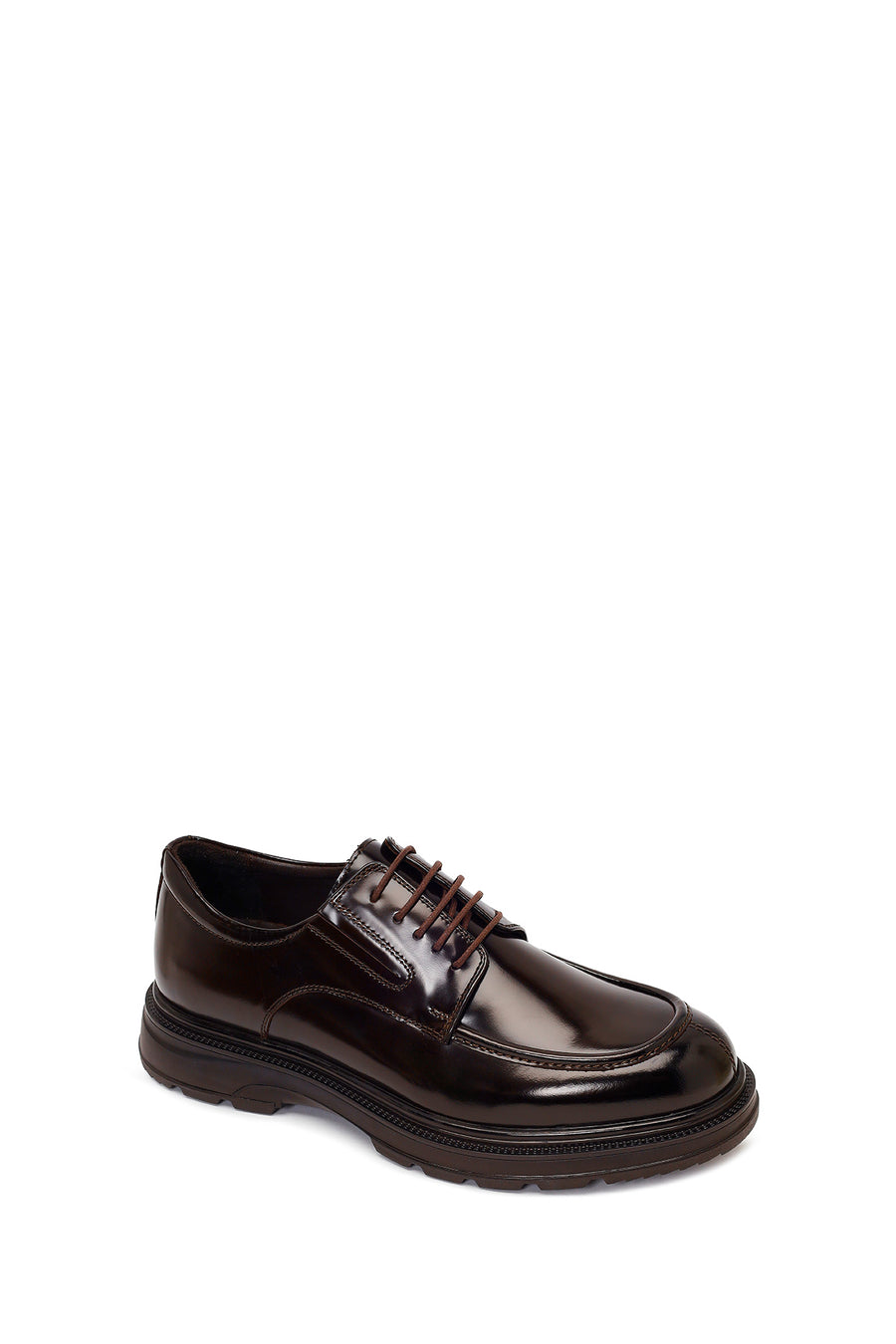 Derimod Fly Male Brown Lace-Up Thick-Soled Leather Casual Shoes