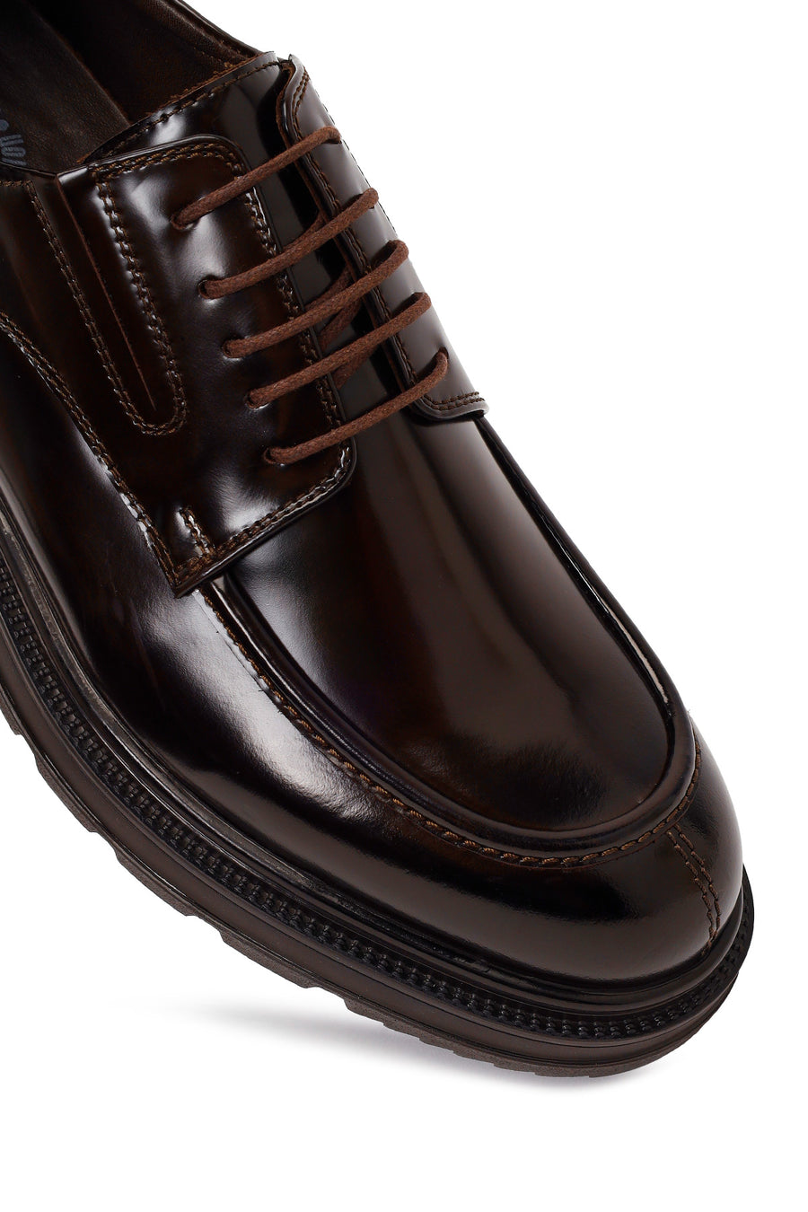 Derimod Fly Male Brown Lace-Up Thick-Soled Leather Casual Shoes