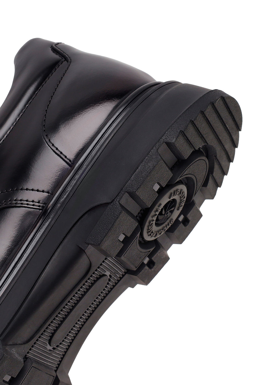 Derimod Fly Male Black Lace-Up Thick-Soled Leather Casual Shoes