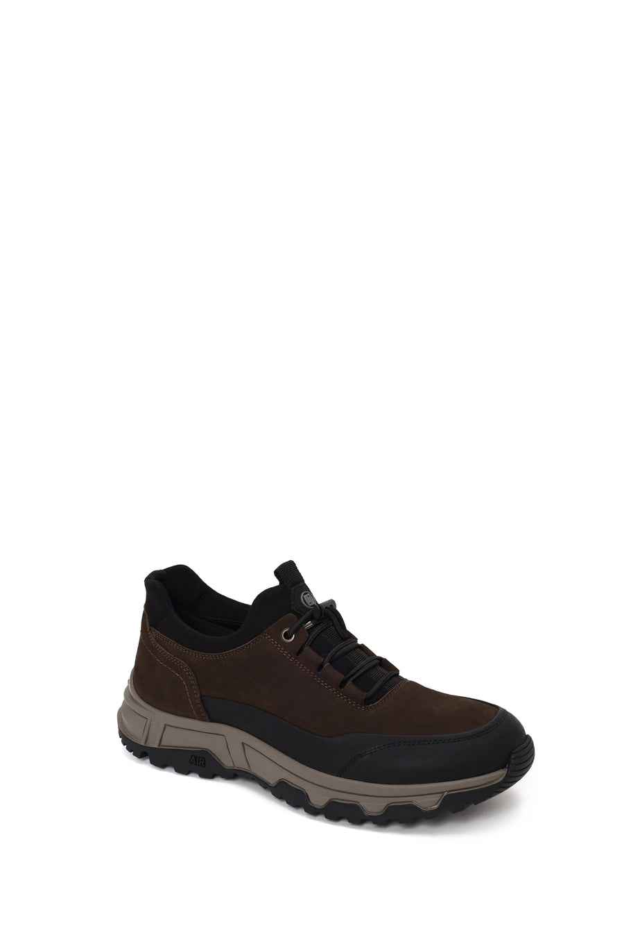 Derimod Fly Male Brown Lace-Up Thick-Soled Nubuck Leather Casual Sneaker